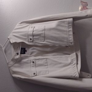 White leather jacket by Urban retro way too small on me.